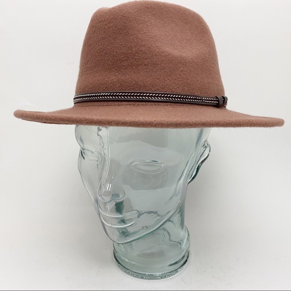 Dorfman Pacific Other - DORFMAN PACIFIC Scala Classico Tan Wool Pinched Front Fedora Hat - Size M